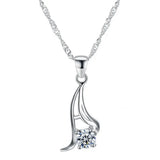 Stylish Clavicle Chain Collarbone Necklace Silver Plated