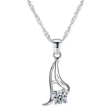 Stylish Clavicle Chain Collarbone Necklace Silver Plated
