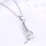 Stylish Clavicle Chain Collarbone Necklace Silver Plated