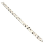 Stylish Couple Magnet Bracelet Titanium Steel Health Care Bracelet for Men