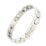 Stylish Couple Magnet Bracelet Titanium Steel Health Care Bracelet for Men