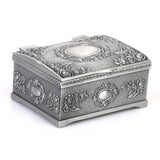 Vintage Treasure Chests Shape Tin Jewelry Ring Box Gift Case