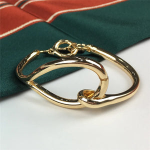 Rhodium Plating T O Bar Bracelet For Women