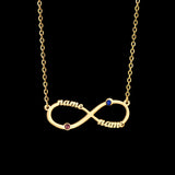 Infinity Name Necklace Stainless Steel Chain Necklaces for Women