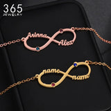 Infinity Name Necklace Stainless Steel Chain Necklaces for Women
