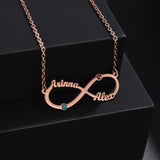 Infinity Name Necklace Stainless Steel Chain Necklaces for Women