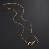 Infinity Name Necklace Stainless Steel Chain Necklaces for Women