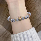 Men Rhinestone Beaded Bracelet Lightweight Women Bangles