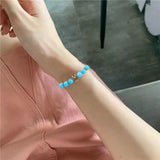 Men Rhinestone Beaded Bracelet Lightweight Women Bangles