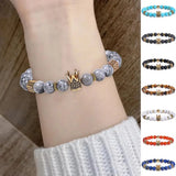 Men Rhinestone Beaded Bracelet Lightweight Women Bangles
