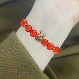 Men Rhinestone Beaded Bracelet Lightweight Women Bangles