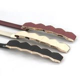 Metallic Multicolour Geometric Pattern Belt for Women