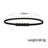 Metallic Multicolour Geometric Pattern Belt for Women