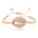Stylish Shell Wax Rope Bracelet Weaved Bracelet Homme Classic Beach Jewelry