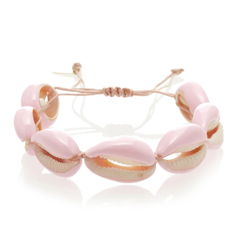 Stylish Shell Wax Rope Bracelet Weaved Bracelet Homme Classic Beach Jewelry