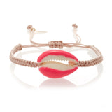 Stylish Shell Wax Rope Bracelet Weaved Bracelet Homme Classic Beach Jewelry