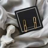 Geometry Stainless Steel Drop Earrings