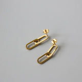 Geometry Stainless Steel Drop Earrings