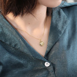 Sun Planet Pendant Necklace Silver 925 Jewelry