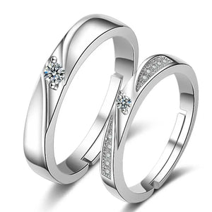 Zircon Couple Opening Ring Set