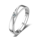 Zircon Couple Opening Ring Set