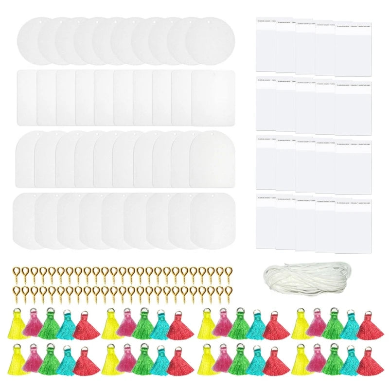 Sublimation Air Freshener Car Fragrance Sheet with Tassel