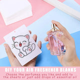 Sublimation Air Freshener Car Fragrance Sheet with Tassel