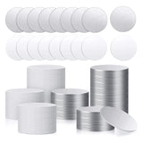 Sublimation Aluminum Stickers Set Round Blank Bezel Pendant Tray Aluminum Sheet