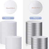 Sublimation Blank Aluminum Stickers Set Round Bezel Pendant Tray Sheet Discs