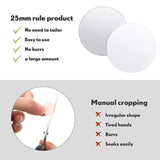 Round Blank Aluminum Stickers Set for Sublimation - Bezel Pendant Tray Sheet