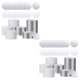 Sublimation Blank Aluminum Stickers Set Round Blank Bezel Pendant Tray