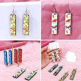 Sublimation Blank Earrings Kit - Rectangle Heat Transfer Earrings