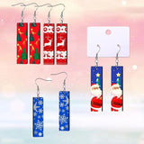 Sublimation Blank Earrings Kit - Rectangle Heat Transfer Earrings