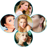 Sublimation Blank Earrings Patterns Heat Transfer EarHook Earplugs DIY Jewelry