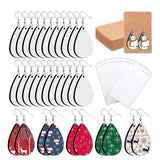 Sublimation Earrings Kit with Hooks and Supplies for DIY Jewelry Making