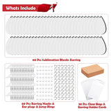 Sublimation Earrings Hooks Rings Holder Bags DIY Making