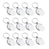 Round Heat Transfer Keychain Metal Board Thick Sublimation Photo Keychain