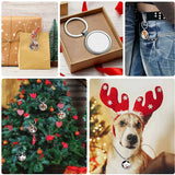 Round Heat Transfer Keychain Metal Board Key Rings Sublimation Blank Keychain