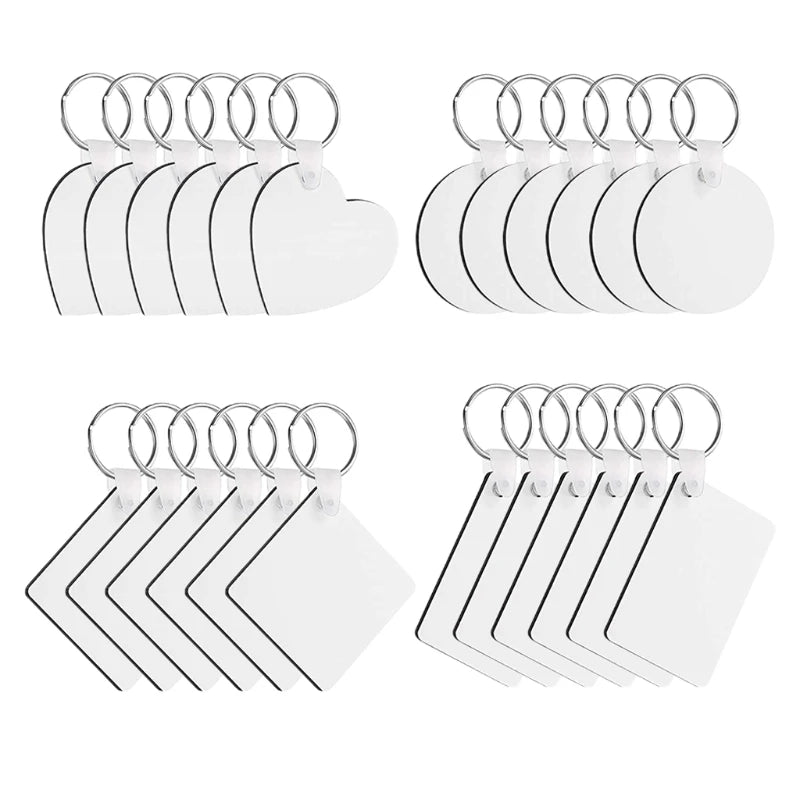 Sublimation Blank Keychains Double-Side Print Keyring