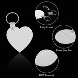 Sublimation Blank Keychains Double-Side Print Keyring