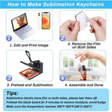 Sublimation Blanks Bulk 120Pcs DIY Crafting Set Rectangle Blanks