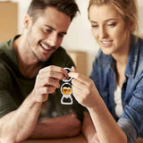 Metal Bottle Opener Blank Keychains for Family DIY