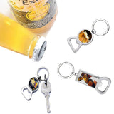 Metal Bottle Opener Blank Keychains for Family DIY