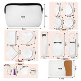 Sublimation Blanks: Earring, Keychain, Makeup Bag, Heat Transfer DIY Craft