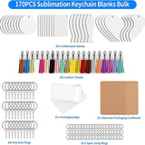 Sublimation Keychain Blanks DIY Key Chains For Crafts