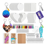 Sublimation Keychain Blanks DIY Key Chains For Crafts