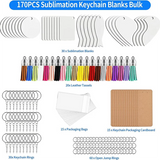 Sublimation Keychain Blanks for DIY Crafts