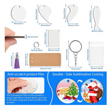 Sublimation DIY Keychain Blanks for Crafts