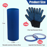 Silicone Bands Sleeve Kit for Sublimation Tumblers 20 oz Skinny