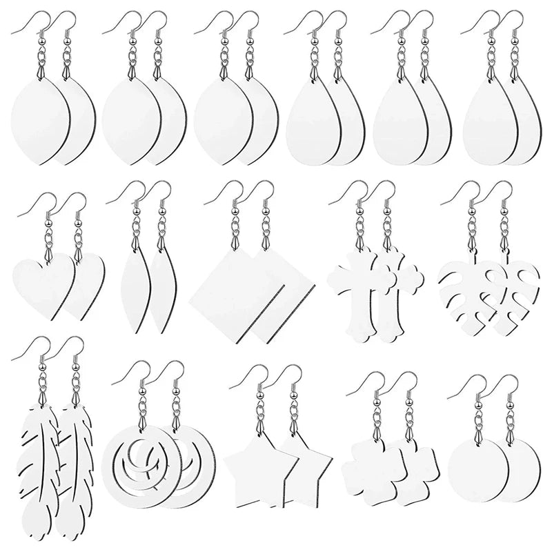 Sublimation Earring Blank Teardrop Earring Pendants